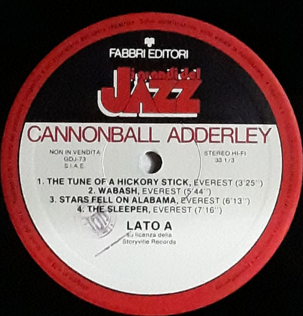 Cannonball Adderley - Cannonball Adderley (LP, Comp) (Very Good Plus (VG+)) - Image 3