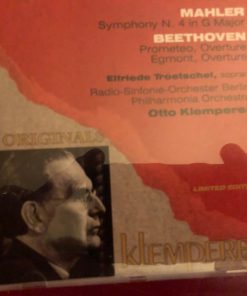Gustav Mahler, Ludwig van Beethoven, Elfride Trötschel, Radio-Symphonie-Orchester Berlin, Philharmonia Orchestra, Otto Klemperer - Symphony N. 4 In G Major / Prometeo Overture, Egmont Overture (CD, Comp) (Mint (M))
