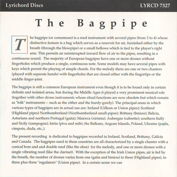 Various - The Bagpipe (CD, Comp, RE, RM) (Near Mint (NM or M-)) - Image 5