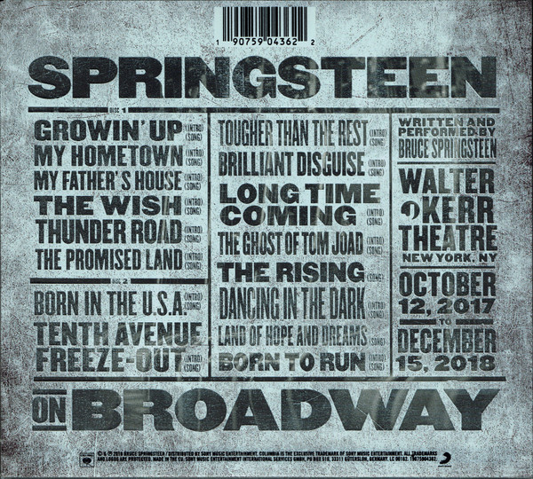 Bruce Springsteen - Springsteen On Broadway (2xCD, Album) (Mint (M)) - Image 2