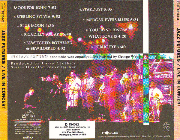 The Jazz Futures Ensemble - Live In Concert (CD, Album, Club) (Near Mint (NM or M-)) - Image 2
