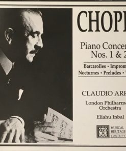 Frédéric Chopin, Claudio Arrau ,  Eliahu Inbal  with  London Philharmonic Orchestra - Piano Concertos Nos. 1 & 2 ; Barcarolles, Impromptus, Nocturnes, Preludes, Waltzes (3xCD, Comp, RE) (Mint (M))