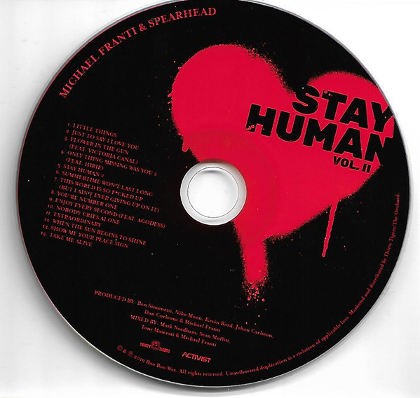 Michael Franti And Spearhead - Stay Human Vol. II (CD, Album) (Mint (M)) - Image 2