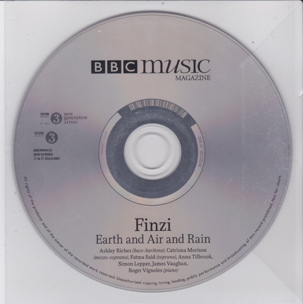 Gerald Finzi - Earth And Air And Rain (CD, Comp) (Near Mint (NM or M-)) - Image 3