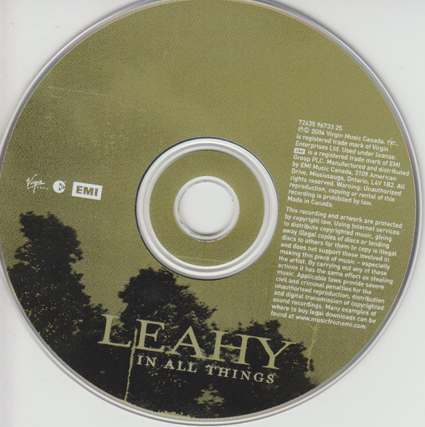 Leahy - In All Things (CD, Album, Copy Prot.) (Mint (M)) - Image 3