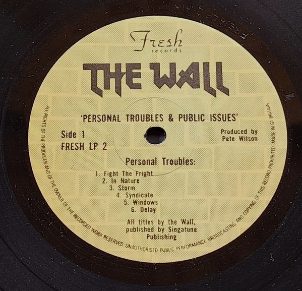 The Wall - Personal Troubles & Public Issues (LP, Album) (Near Mint (NM or M-)) - Image 4