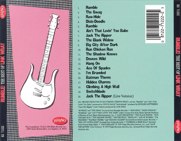 Link Wray - Rumble! The Best Of Link Wray (CD, Comp, RM) (Mint (M)) - Image 2