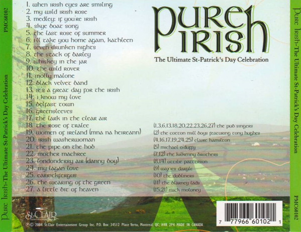Various - Pure Irish - The Ultimate St-Patrick's Day Celebration (CD, Comp) (Near Mint (NM or M-)) - Image 2