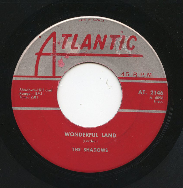 The Shadows - Wonderful Land (7", Single) (Near Mint (NM or M-))