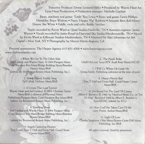 The Lewis Family - Angels Gathering Flowers (CD, Album) (Mint (M)) - Image 5
