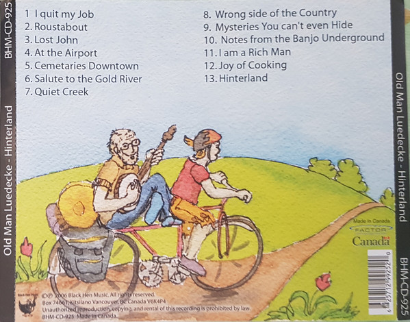 Old Man Luedecke - Hinterland (CD, Album, RP) (Mint (M)) - Image 2