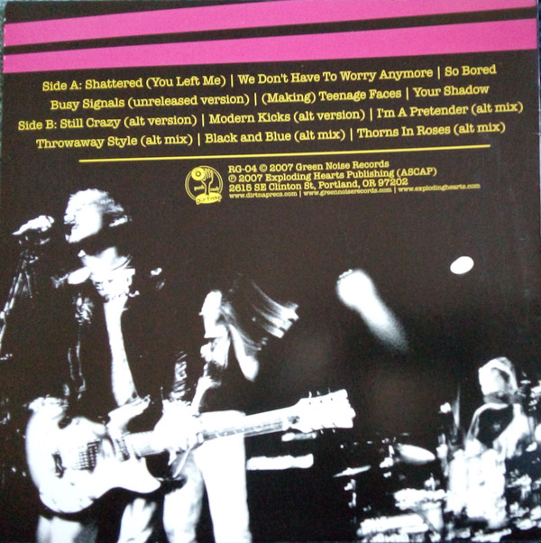 The Exploding Hearts - Shattered (LP, Comp) (Very Good Plus (VG+)) - Image 2