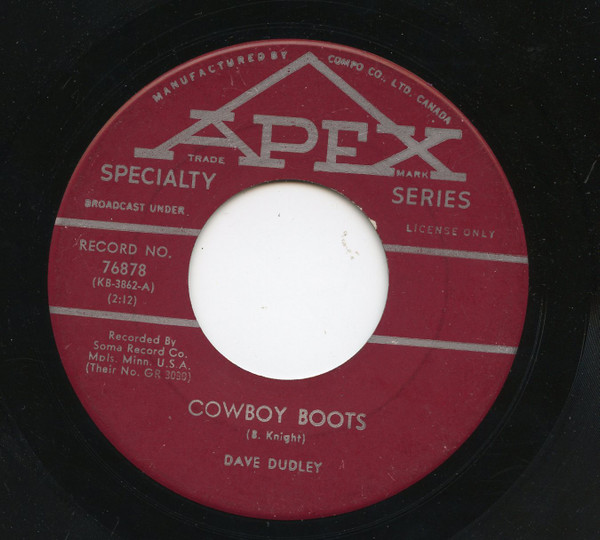 Dave Dudley - Cowboy Boots (7") (Near Mint (NM or M-))