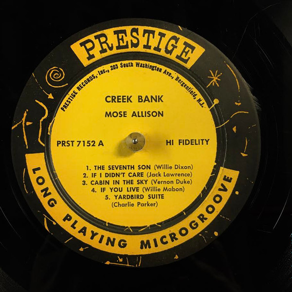 Mose Allison - Creek Bank (LP, Album) (Very Good (VG)) - Image 3