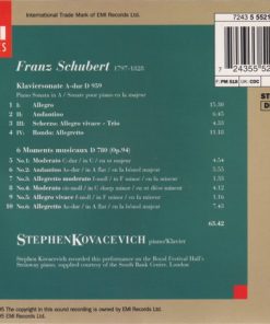 Alternative view of Stephen Bishop-Kovacevich, Franz Schubert - Klaviersonate D.959 / Moments Musicaux D.780 (CD) (Near Mint (NM or M-))