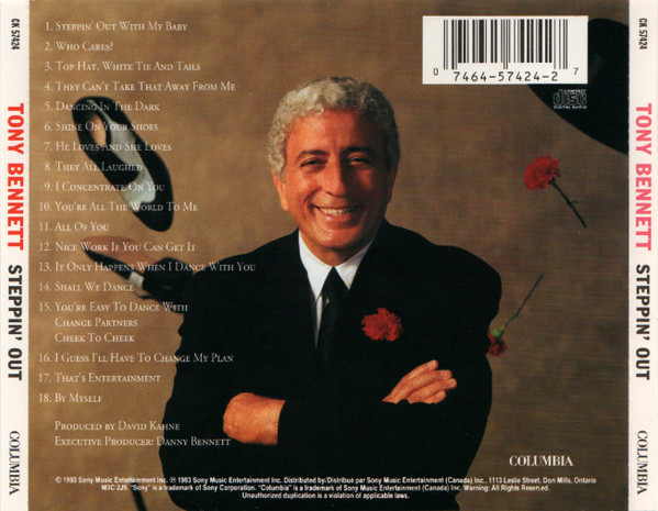 Tony Bennett - Steppin' Out (CD, Album) (Near Mint (NM or M-)) - Image 2