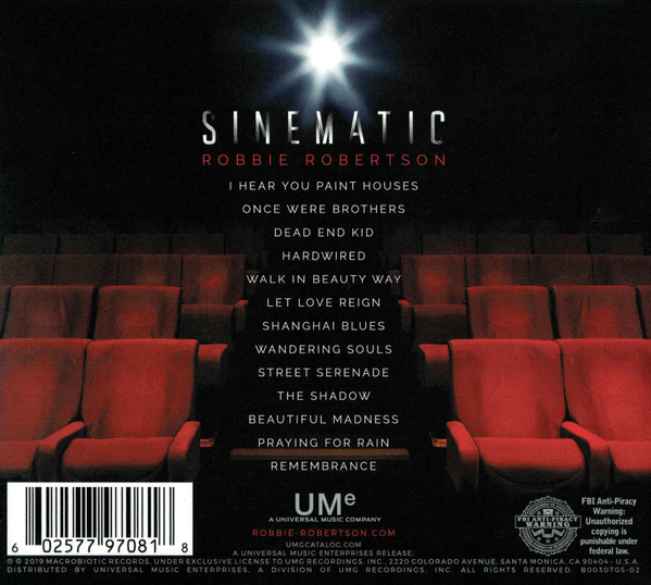 Robbie Robertson - Sinematic (CD, Album) (Mint (M)) - Image 4