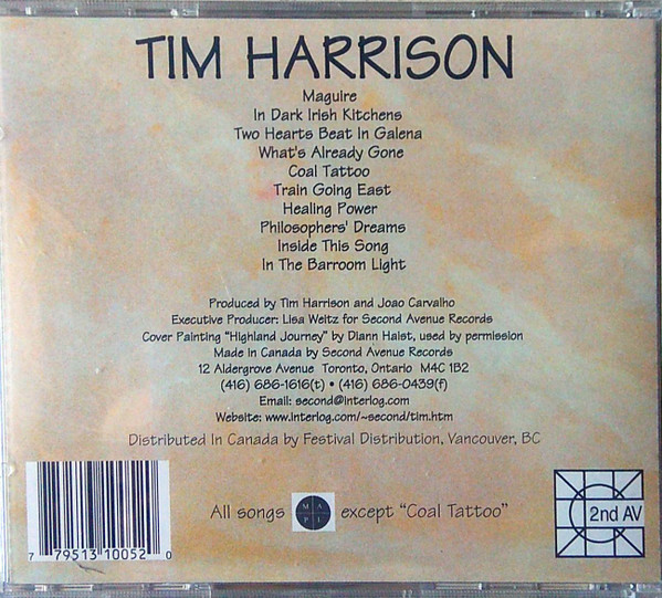Tim Harrison - Tim Harrison (CD, Album) (Near Mint (NM or M-)) - Image 2