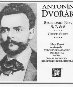 Antonín Dvořák / Libor Pešek Conducts The Czech Philharmonic Orchestra And Royal Liverpool Philharmonic Orchestra -  Symphonies Nos. 5, 7, &  8 - Czech Suite (2xCD, Album) (Mint (M))