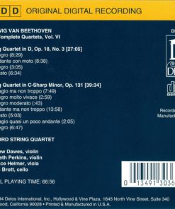Alternative view of Ludwig van Beethoven, Orford String Quartet - The Complete Quartets, Volume VI: Opus 18, No. 3 / Opus 131 (CD, Album) (Mint (M))