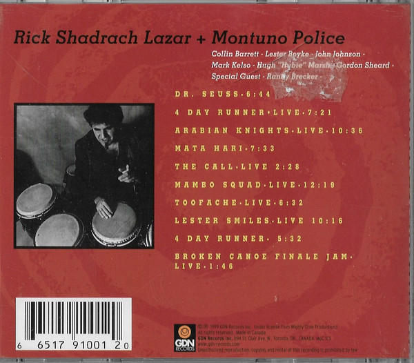 Rick Lazar & Montuno Police - The Call - Live (CD, Album) (Near Mint (NM or M-)) - Image 2