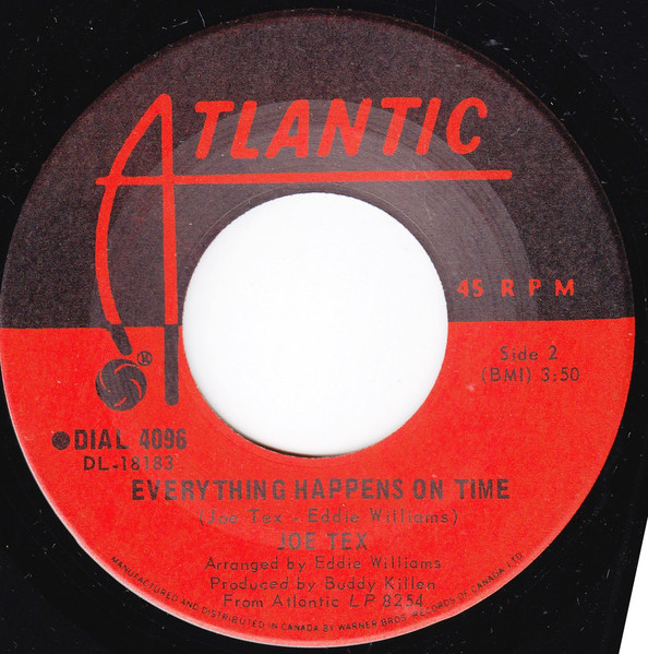 Joe Tex - You're Right, Ray Charles / Everything Happens On Time (7", Single) (Near Mint (NM or M-)) - Image 2