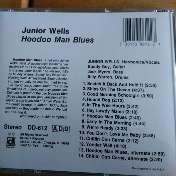 Junior Wells' Chicago Blues Band With Buddy Guy - Hoodoo Man Blues (CD, Album, RE) (Near Mint (NM or M-)) - Image 3