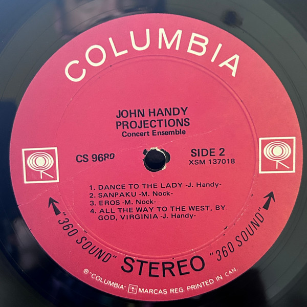 John Handy Concert Ensemble - Projections (LP, Album) (Near Mint (NM or M-)) - Image 4