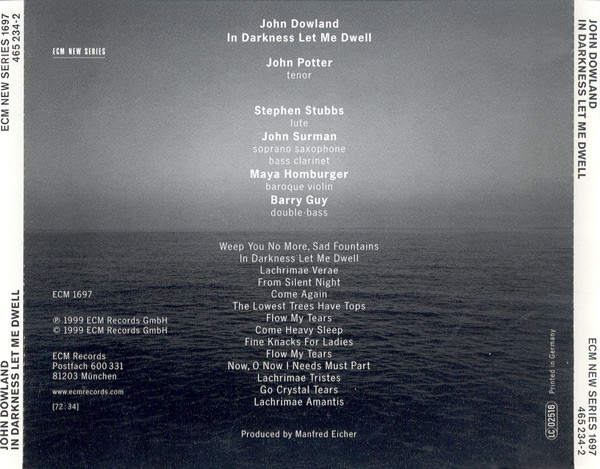 John Dowland - In Darkness Let Me Dwell (CD, Album) (Near Mint (NM or M-)) - Image 3