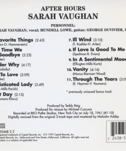 Alternative view of Sarah Vaughan - After Hours (CD, Album, RE) (Mint (M))