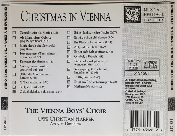 Die Wiener Sängerknaben, Uwe Christian Harrer - Christmas In Vienna (CD, Album, RE) (Near Mint (NM or M-)) - Image 3