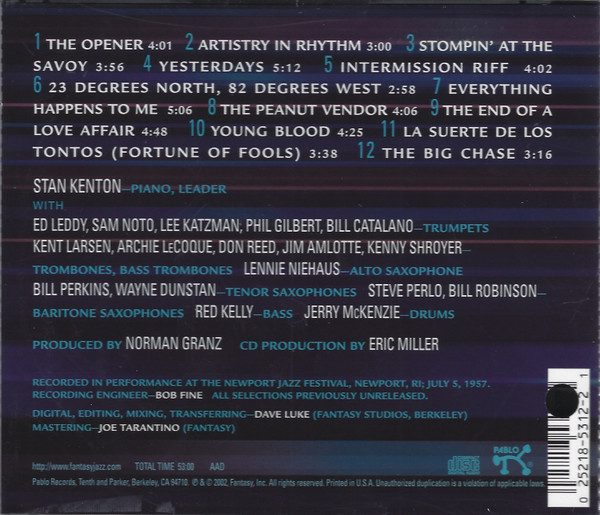 Stan Kenton And His Orchestra - Stompin' At Newport (CD, Album) (Near Mint (NM or M-)) - Image 2