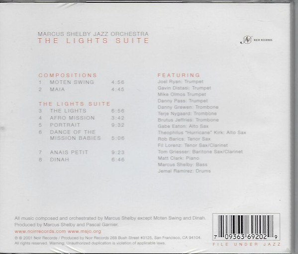 Marcus Shelby Jazz Orchestra - The Lights Suite (CD, Album) (Near Mint (NM or M-)) - Image 2