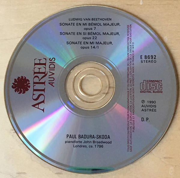 Paul Badura-Skoda, Ludwig van Beethoven - Les Sonates Pour Le Pianoforte Sur Instruments D'époque, 2 (CD) (Mint (M)) - Image 4