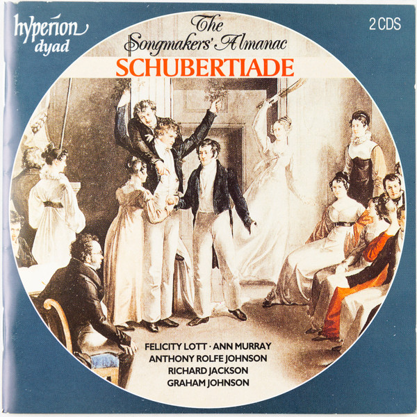 Franz Schubert - Felicity Lott ∙ Ann Murray ∙ Anthony Rolfe Johnson ∙ Richard Jackson (8) ∙ Graham Johnson (2) - The Songmakers' Almanac Schubertiade (2xCD, Album, RE, RM) (Near Mint (NM or M-))