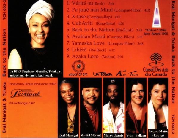 Eval Manigat & Tchaka - Back To The Nation (CD, Album) (Near Mint (NM or M-)) - Image 2