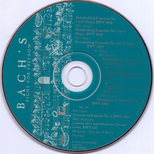 Johann Sebastian Bach, Slovak Philharmonic Orchestra, Ondrej Lenárd - Music From The Film Bach's Fight For Freedom (CD) (Mint (M)) - Image 4
