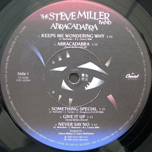 Steve Miller Band - Abracadabra (LP, Album) (Mint (M)) - Image 3