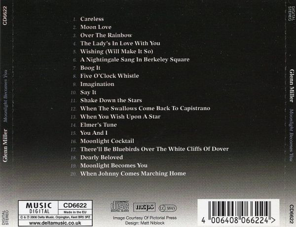 Glenn Miller - Moonlight Becomes You (CD, Comp) (Near Mint (NM or M-)) - Image 2