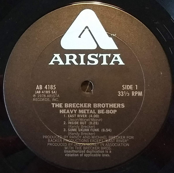 The Brecker Brothers - Heavy Metal Be-Bop (LP, Album, Pit) (Near Mint (NM or M-)) - Image 3