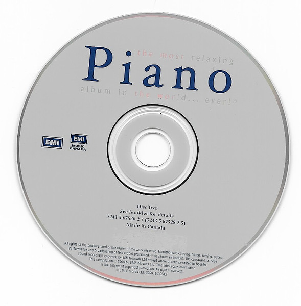 Various - The Most Relaxing Piano Album In The World... Ever! (2xCD, Comp) (Mint (M)) - Image 4