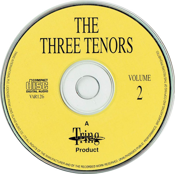 José Carreras, Luciano Pavarotti, Placido Domingo - The Three Tenors - Volume 2 (CD, Comp) (Near Mint (NM or M-)) - Image 2