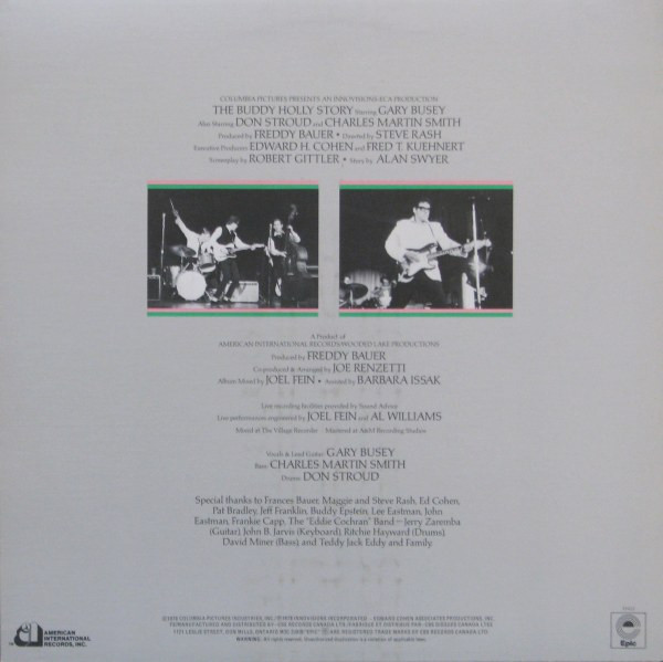Gary Busey - The Buddy Holly Story - Original Motion Picture Soundtrack (LP, Album) (Mint (M)) - Image 2