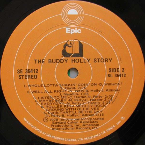 Gary Busey - The Buddy Holly Story - Original Motion Picture Soundtrack (LP, Album) (Mint (M)) - Image 4