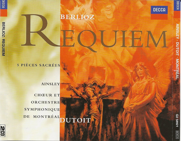 Hector Berlioz, John Mark Ainsley, Chœur De L'Orchestre Symphonique De Montréal Et Orchestre Symphonique De Montréal, Charles Dutoit - Requiem / 5 Pièces Sacrées (2xCD, Album) (Mint (M))