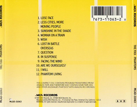 The Fixx - Phantoms (CD, Album, RE, JVC) (Near Mint (NM or M-)) - Image 4