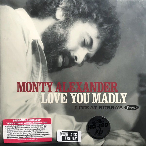 Monty Alexander - Love You Madly: Live At Bubba's (2xLP, Album, RSD, Dlx, Ltd, Num, Gat) (Mint (M))