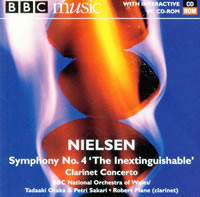 Nielsen* - BBC National Orchestra Of Wales / Tadaaki Otaka & Petri Sakari • Robert Plane - Symphony No. 4 'The Inextinguishable'; Clarinet Concerto (CD-ROM, Enh) (Near Mint (NM or M-))