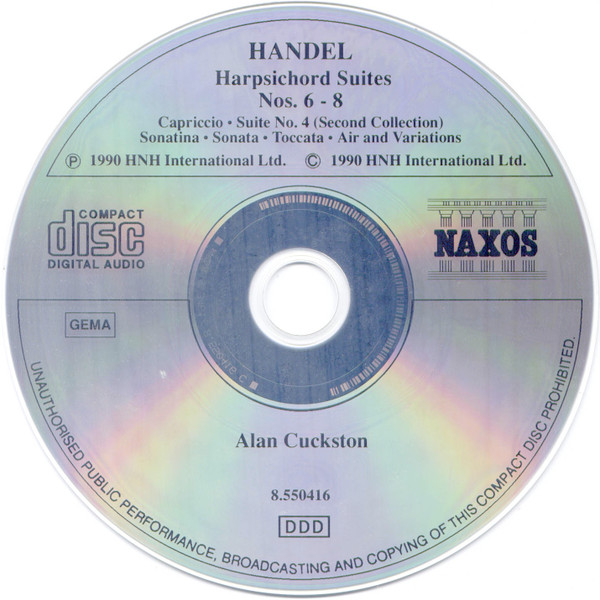 Georg Friedrich Händel - Harpsichord Suites Nos. 1 - 8 (2xCD, Comp) (Near Mint (NM or M-)) - Image 4