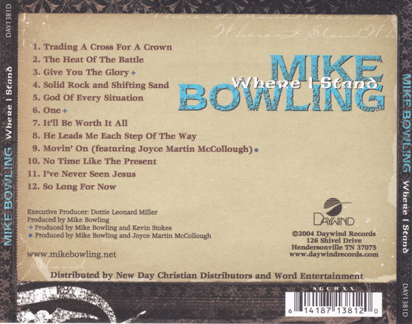 Mike Bowling - Where I Stand (CD, Album) (Mint (M)) - Image 2